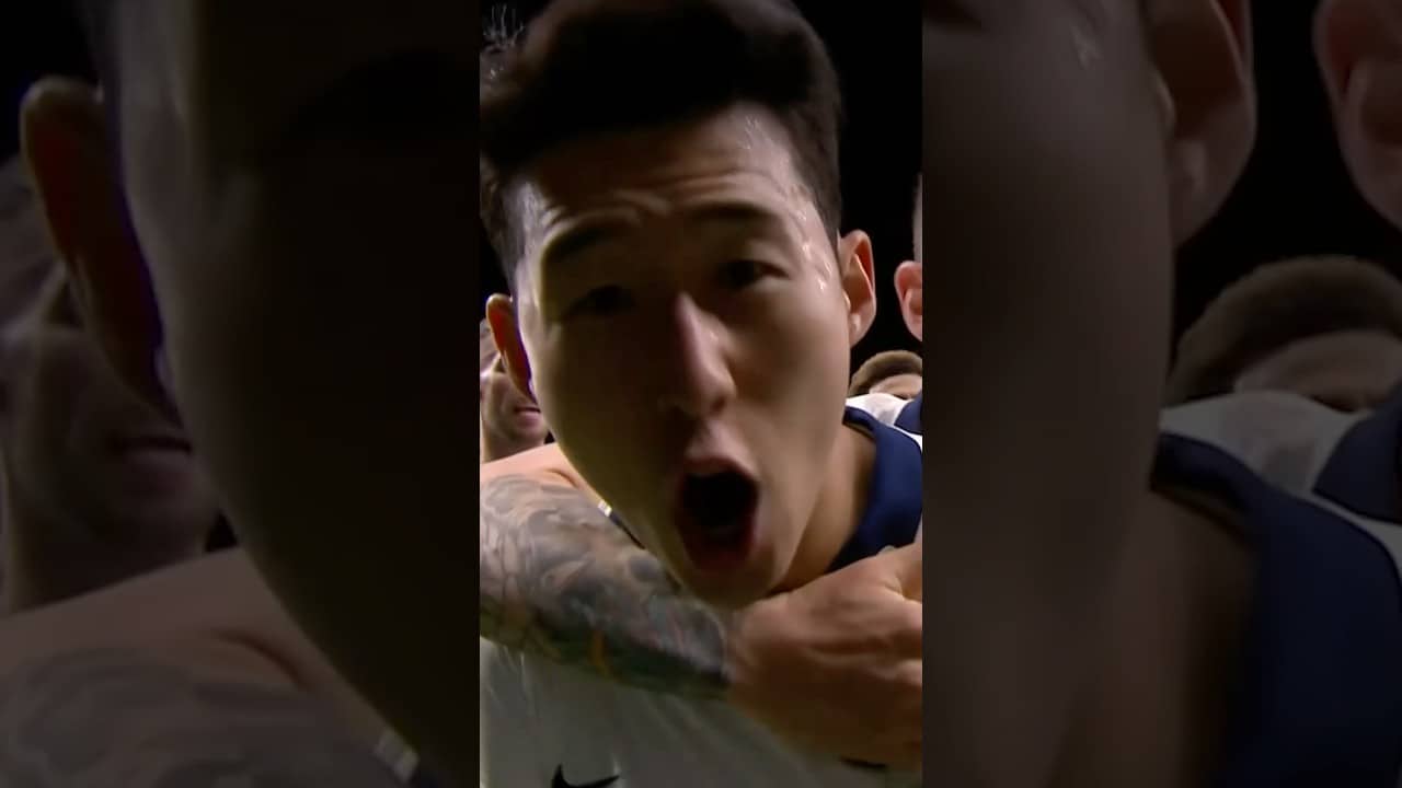 Sonny with our first Champions League goal at Tottenham Hotspur Stadium! 🤩