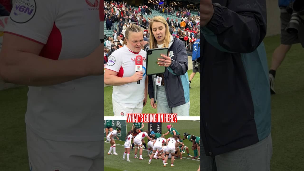 Rugby 101 with Sarah Bern 🌹| #englandrugby #rugby #redroses