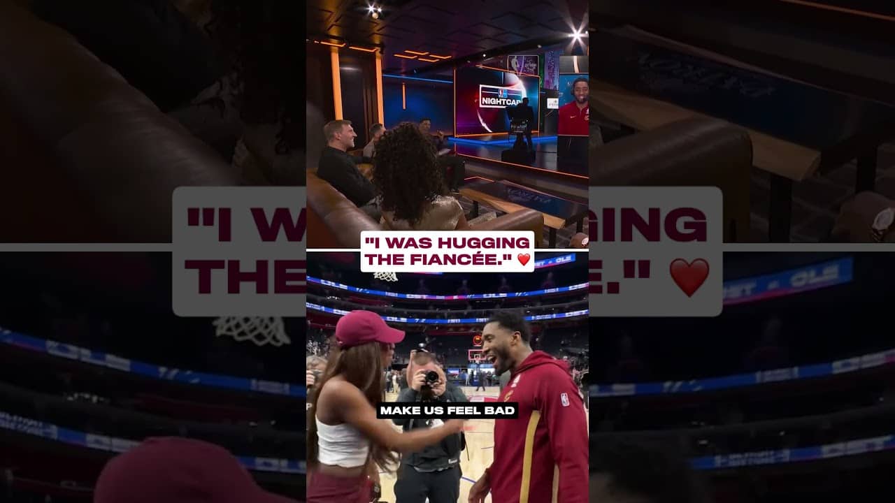 Donovan Mitchell has his priorities straight 🥹🫶