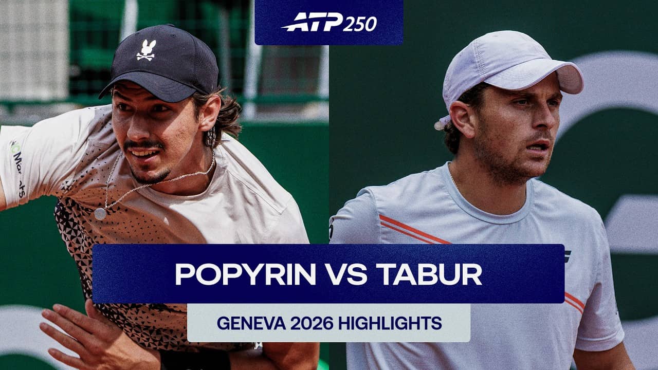 Alexei Popyrin vs Clement Tabur Highlights | Geneva 2026 Round 1
