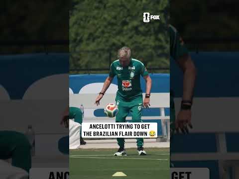 Ancelotti trying to juggle the Brazilian way 😅