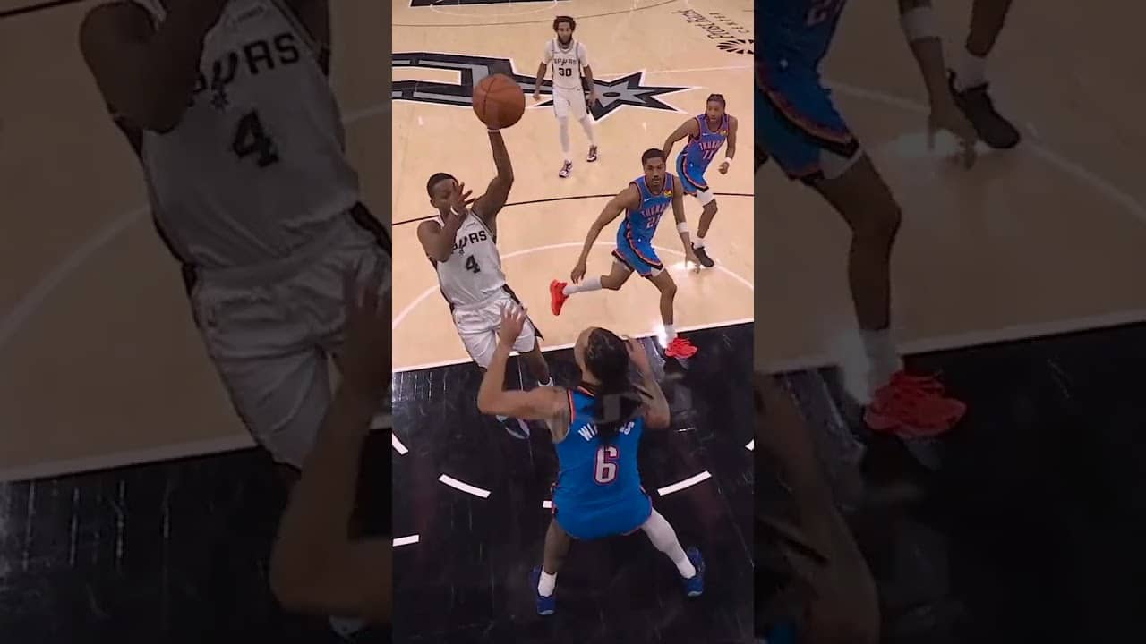 BIG MAN JAM 💥  #spurs #nba #lukekornet 📺 NBC | Peacock