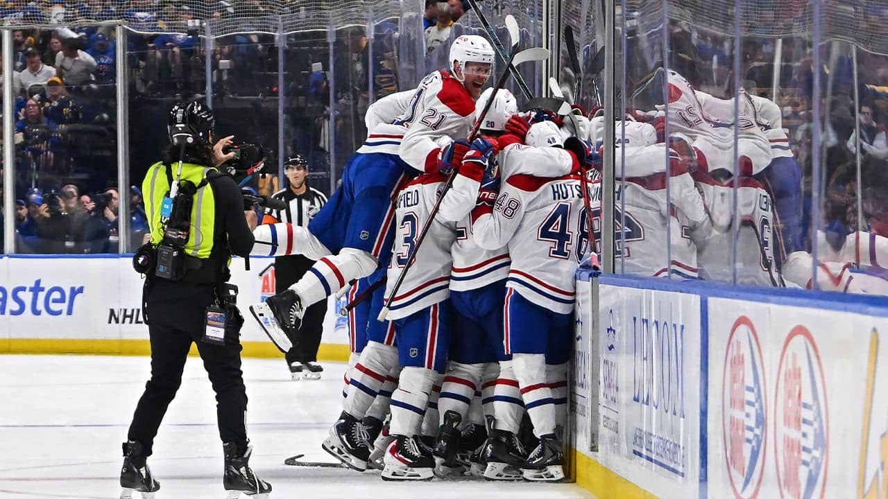 EPIC French call of Newhook's Game 7 OT Winner!