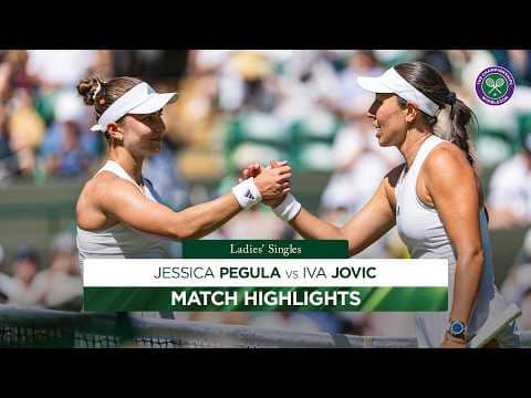 Stunning fightback! 💪 | Jessica Pegula v Iva Jovic | Highlights | Wimbledon 2026