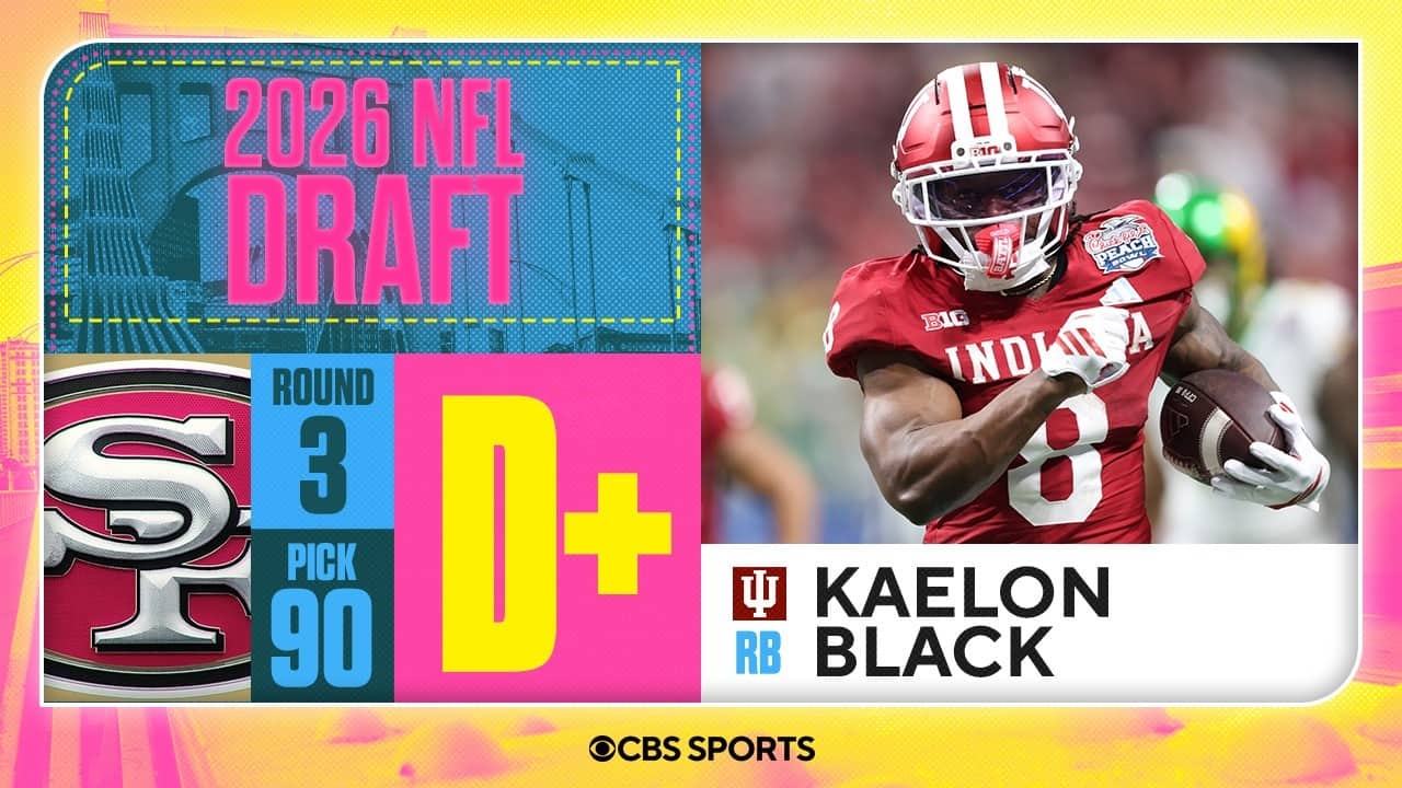 49ers select Kaelon Black in Third Round, No. 90 overall | 2026 NFL Draft Grades & Reaction
