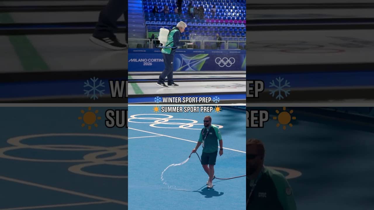 🥌🏑 The officials who prepare Olympic fields of play