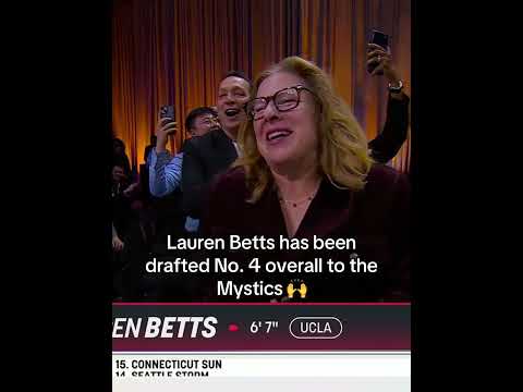 From LA to DC 🤩 The Mystics select Lauren Betts