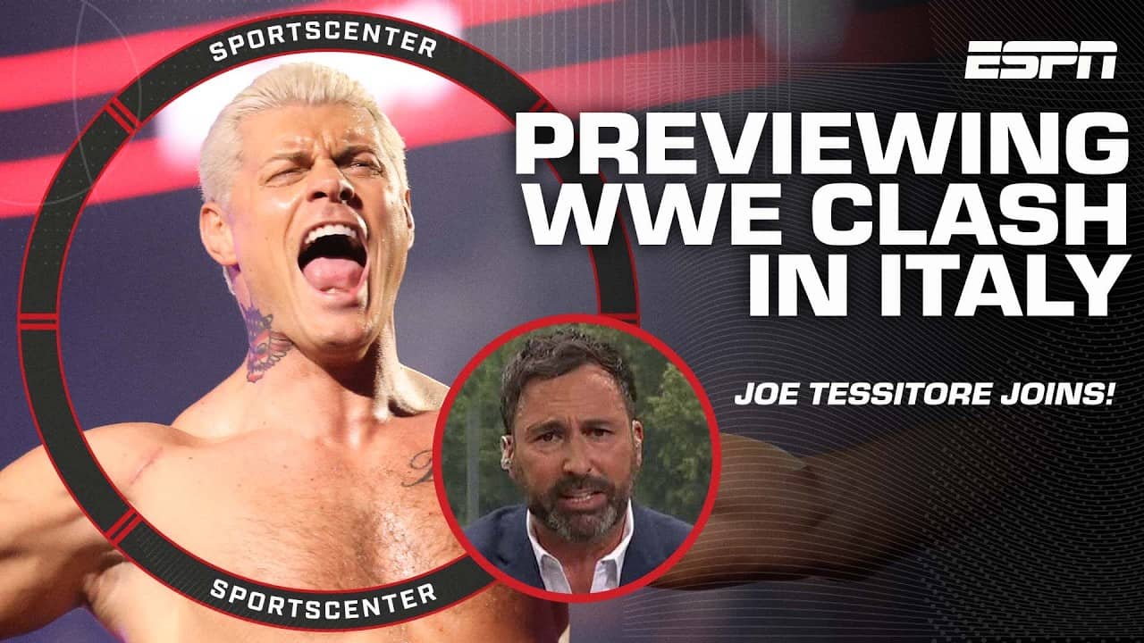 Joe Tessitore's expectations for the WWE Clash In Italy | SportsCenter