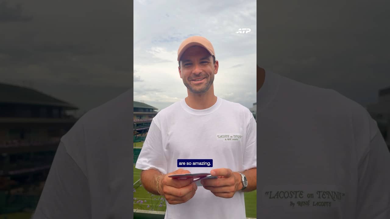 A letter for Grigor’s Wimbledon return 💌 #Wimbledon