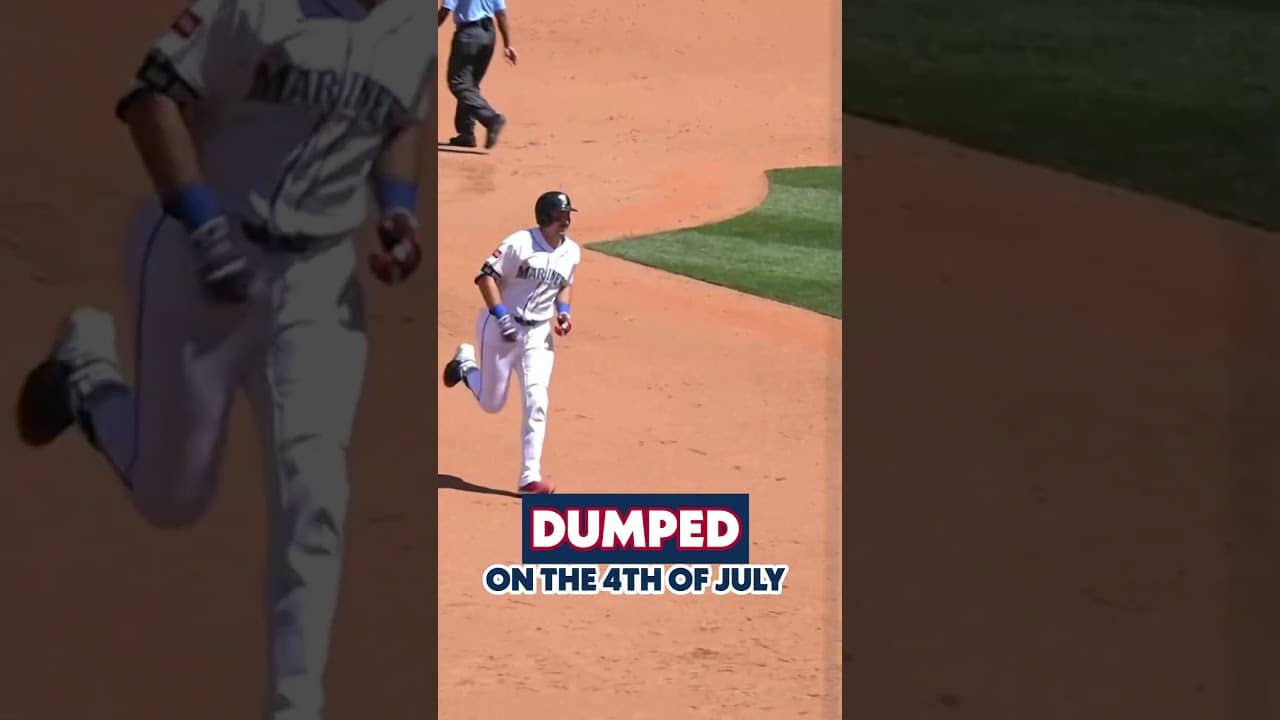 is that ball the british on july 4, 1776? because it just got DUMPED  #baseball #mlb #mariners