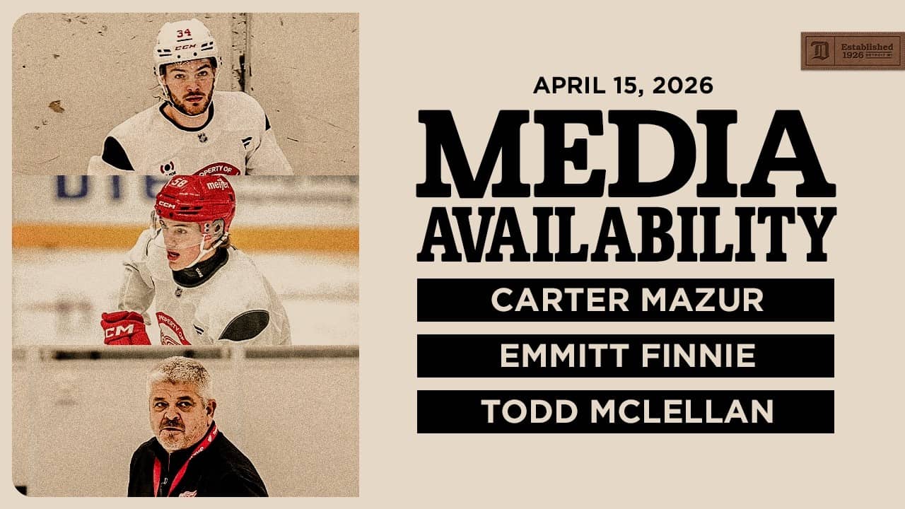 Carter Mazur, Emmitt Finnie & Todd McLellan Morning Skate | April 15, 2026