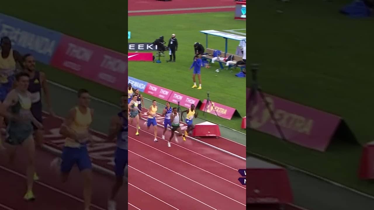 Cheruiyot wins photo finish against Nuguse in 3:48.21 mile #DiamondLeague