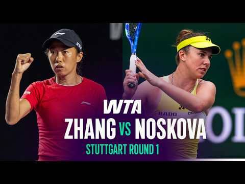 Shuai Zhang vs. Linda Noskova | 2026 Stuttgart Round 1 | WTA Match Highlights
