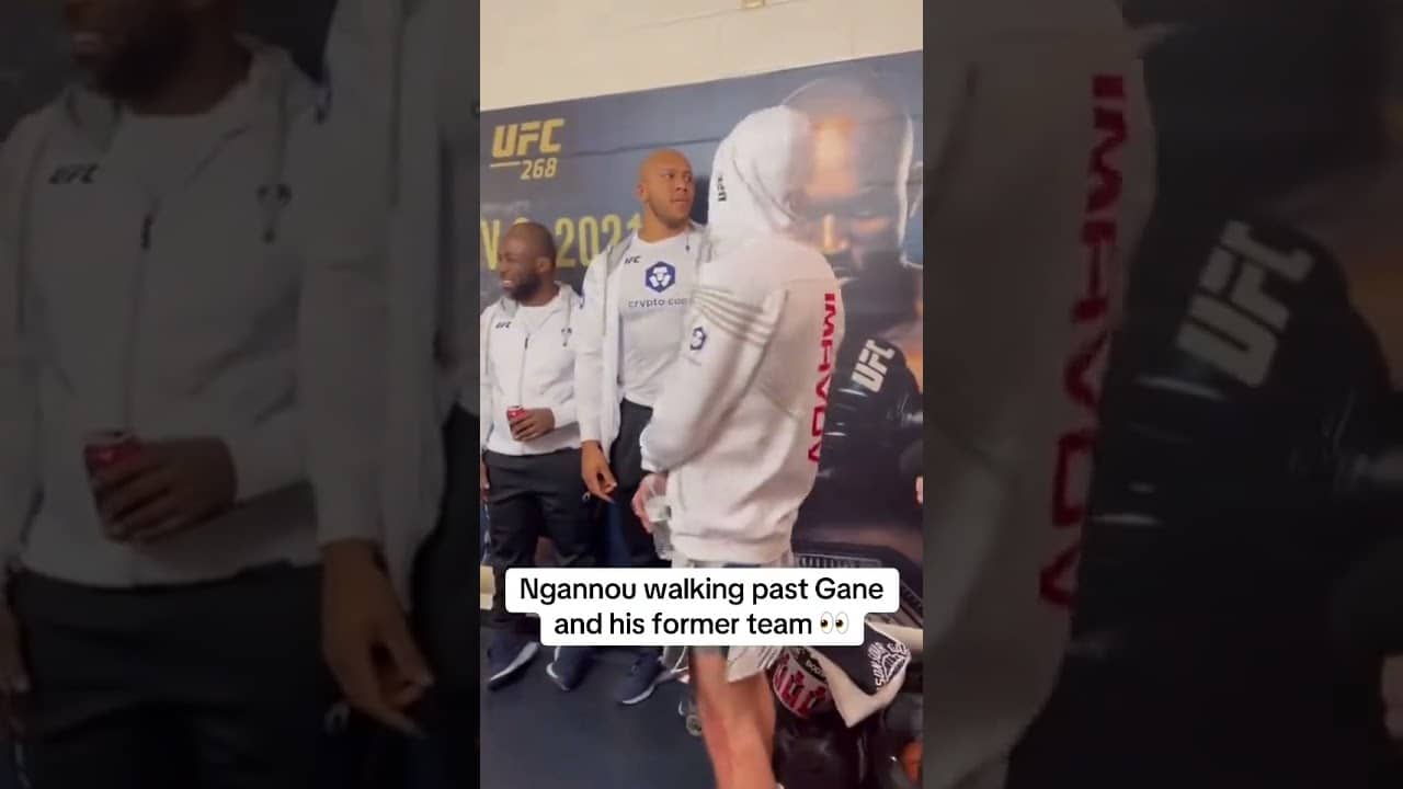 Francis Ngannou was set to face Ciryl Gane for the heavyweight title 2 months later 🏆 (via @UFC/tT)
