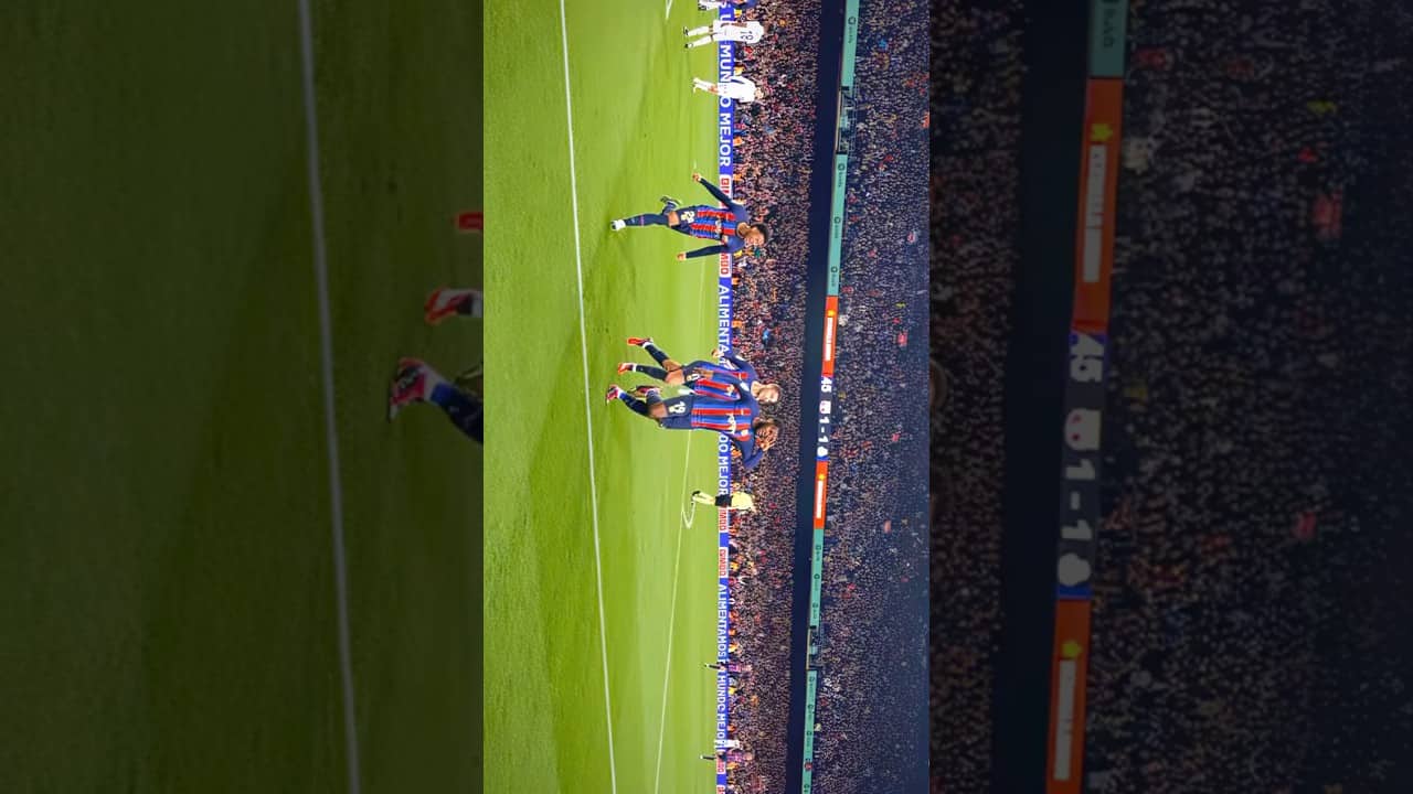 𝑷𝒖𝒓𝒆 𝒎𝒂𝒅𝒏𝒆𝒔𝒔 in our last Clásico at Spotify Camp Nou ❤️‍🔥 #shorts #fcbarcelona #ElClásico