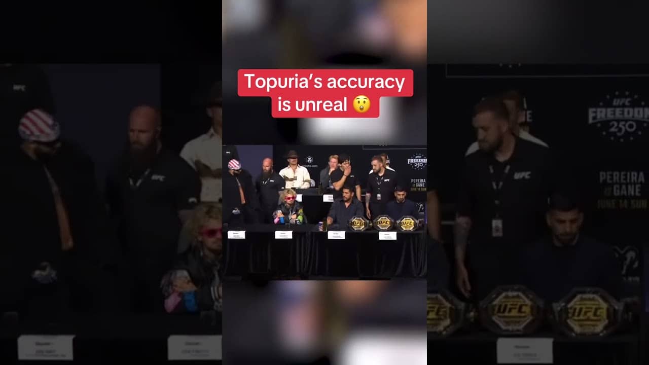 Topuria nailed Hokit with that throw 😳 #UFCFreedom250