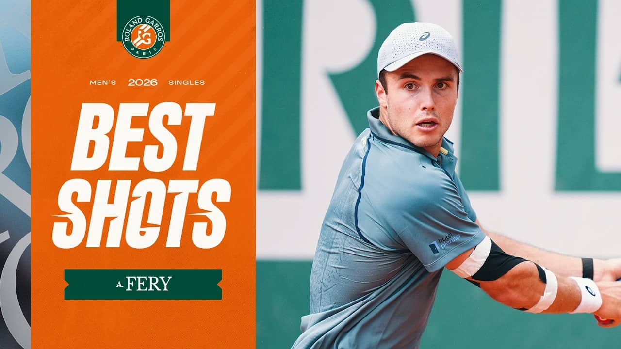 Arthur Fery : Best shots at Roland-Garros 2026