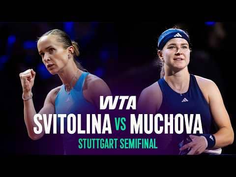 Elina Svitolina vs. Karolina Muchova | 2026 Stuttgart Semifinal | WTA Match Highlights