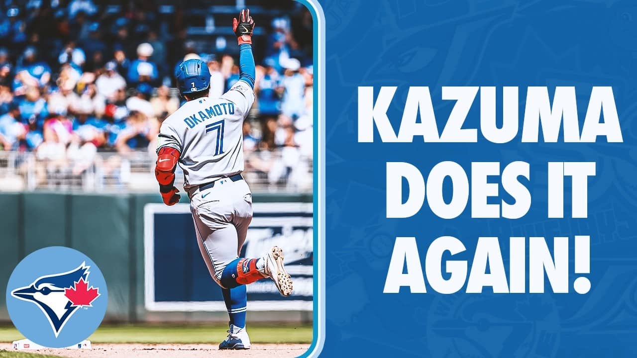 和真は絶好調だ! Kazuma Okamoto hits 450-foot blast!