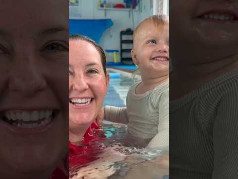 Baby Swim | Down Turn And Swim #babyswimming #pool #happybaby #baby
