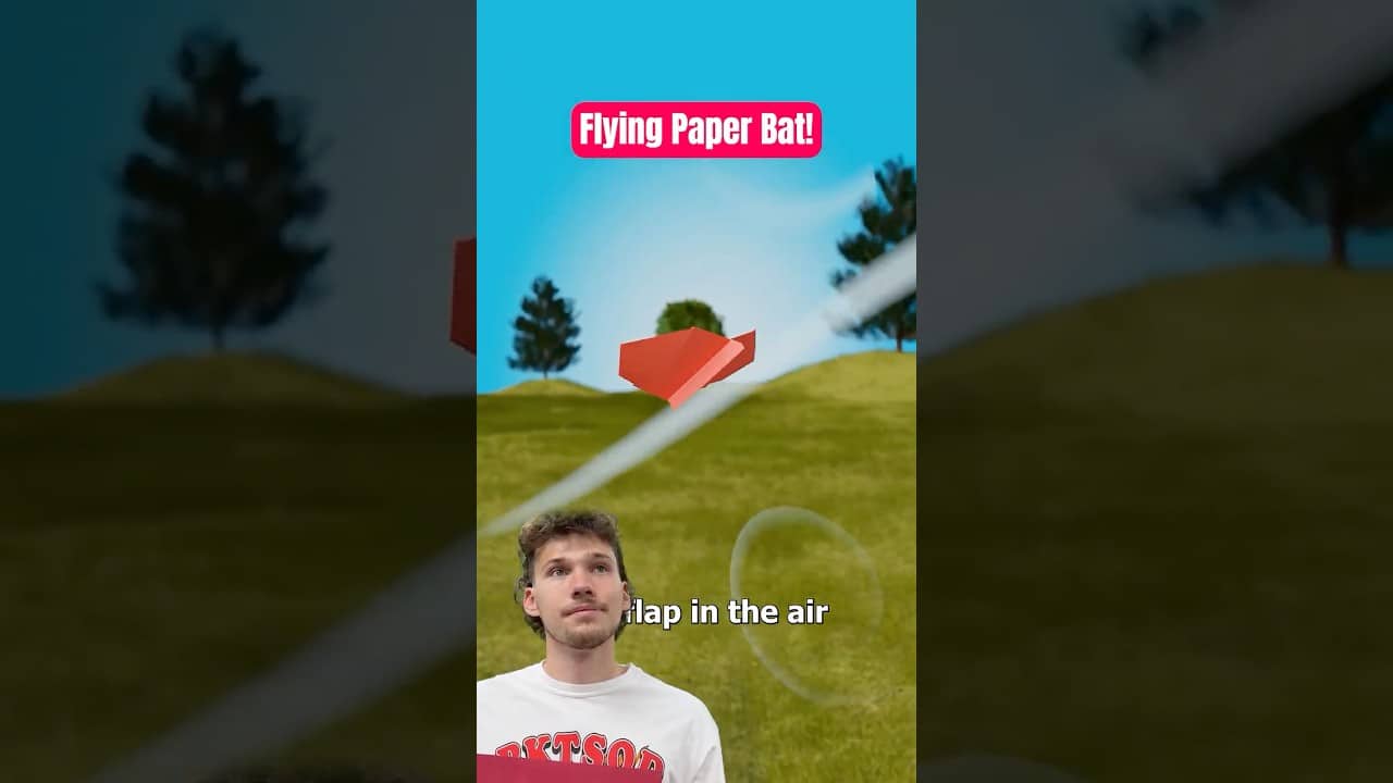 How To Make A Flying Paper Bat!