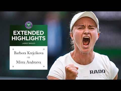 Fantastic duel! | Barbora Krejcikova v Mirra Andreeva  | Extended Highlights | Wimbledon 2026