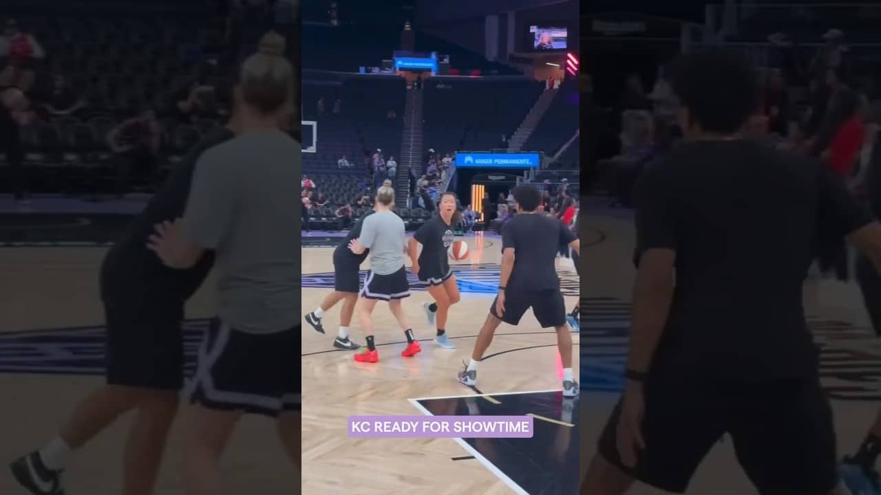 Kaitlyn Chen is Ready to Put on a Show! 🔥✨ #wnba #goldenstatevalkyries #shorts