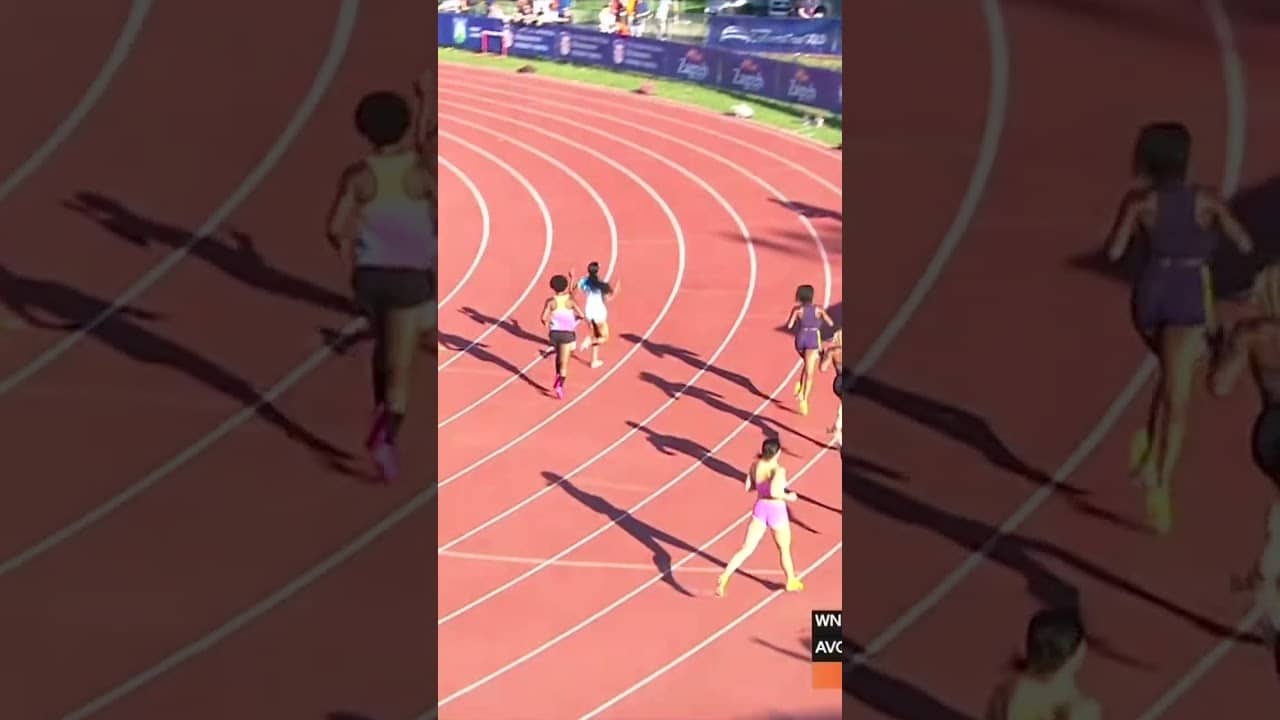 HUGE 12.43 ⚡ Alaysha Johnson storms to the women’s 100m hurdles win in Zagreb