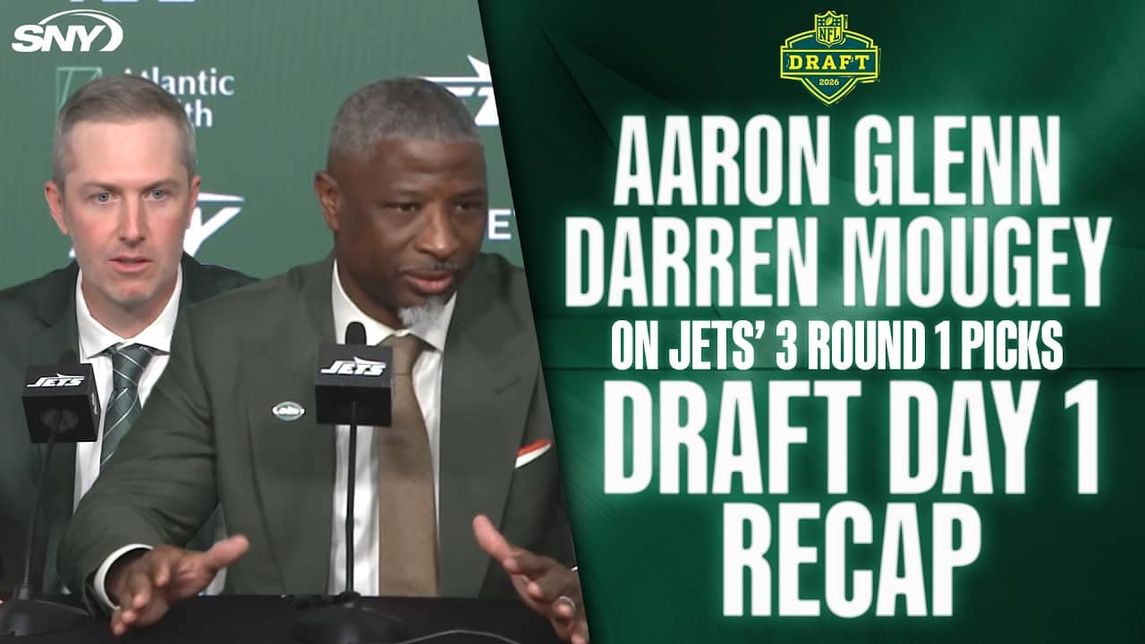Darren Mougey and Aaron Glenn recap busy night for Jets with three first round picks
