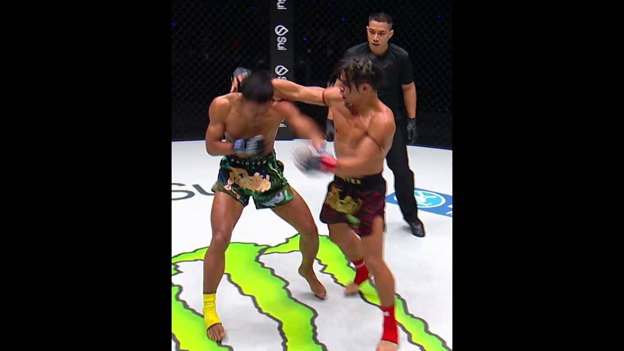 Suriyanlek went blow-for-blow with Thant Zin in this EPIC Muay Thai battle! 🤜💥🤛
