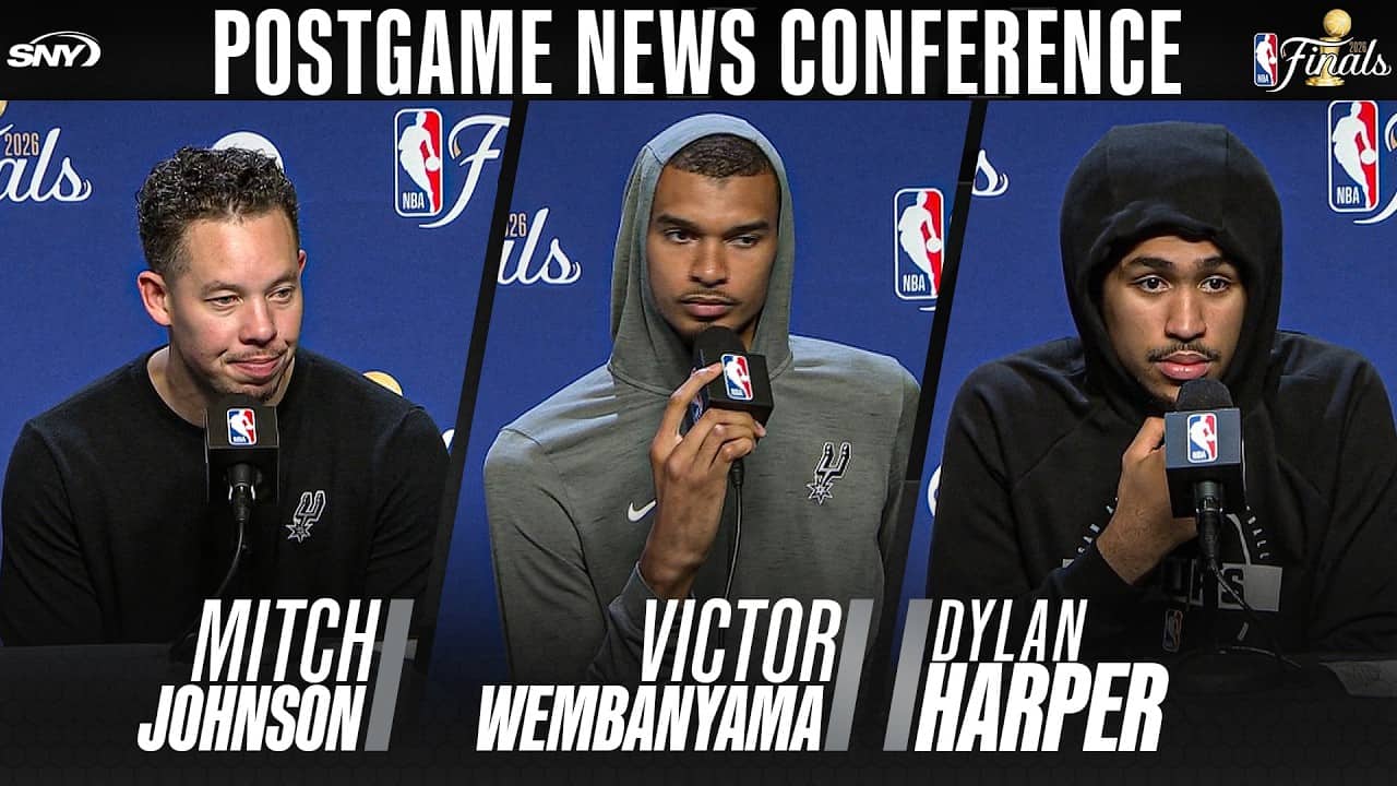 Victor Wembanyama, Mitch Johnson and Dylan Harper on how Spurs let Game 4 of NBA Finals slip away