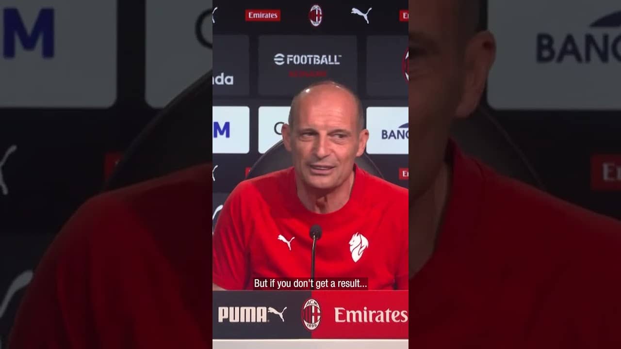 Eyes on what matters 🎙️ | #Allegri | #Shorts