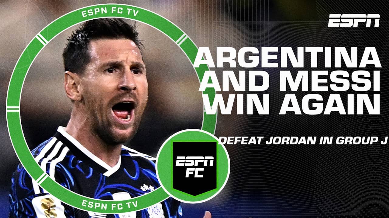 Like a TRAINING SESSION for Lionel Messi 😬 Ale Moreno reacts to Argentina defeating Jordan | ESPN FC