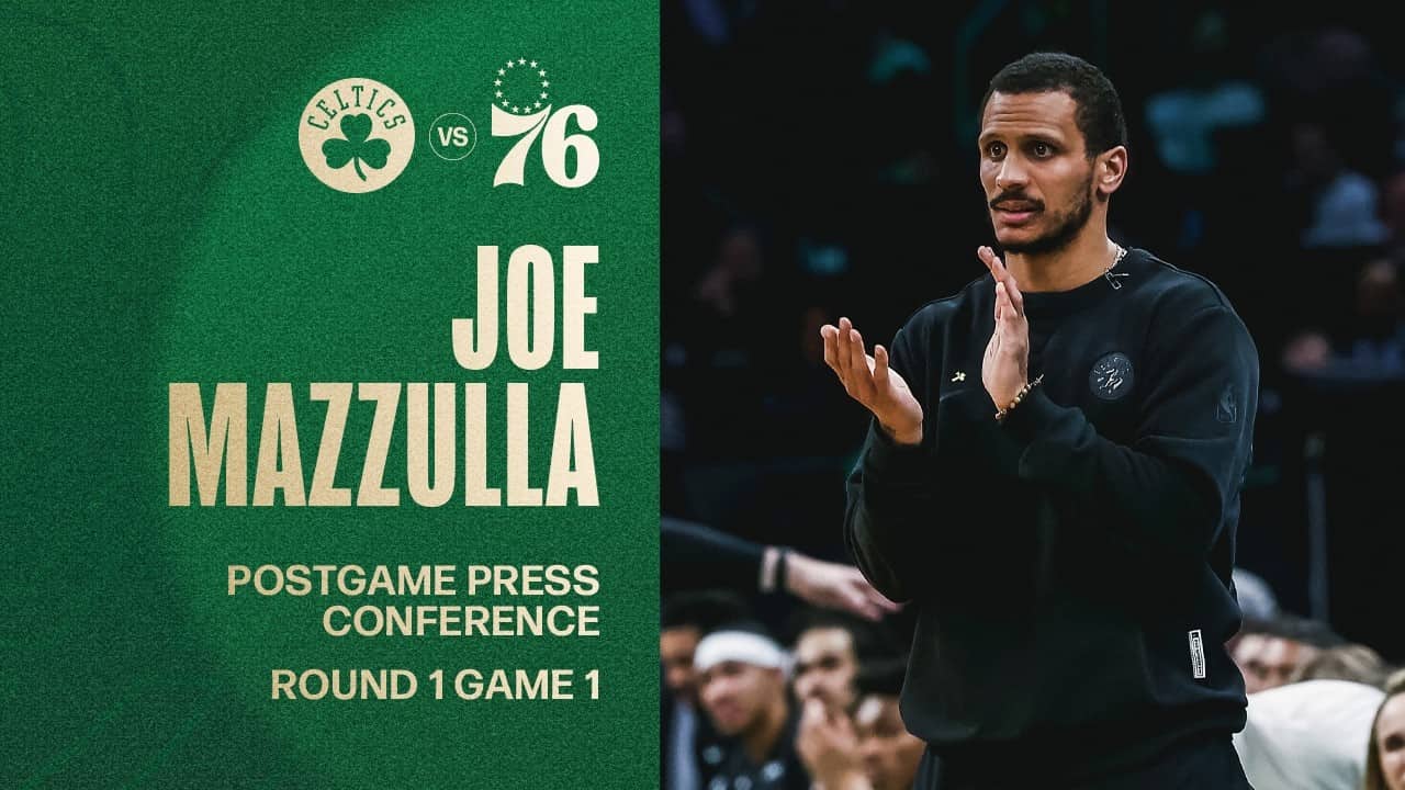 Joe Mazzulla Postgame Press Conference: Round 1 Game 1 vs. Philadelphia 76ers