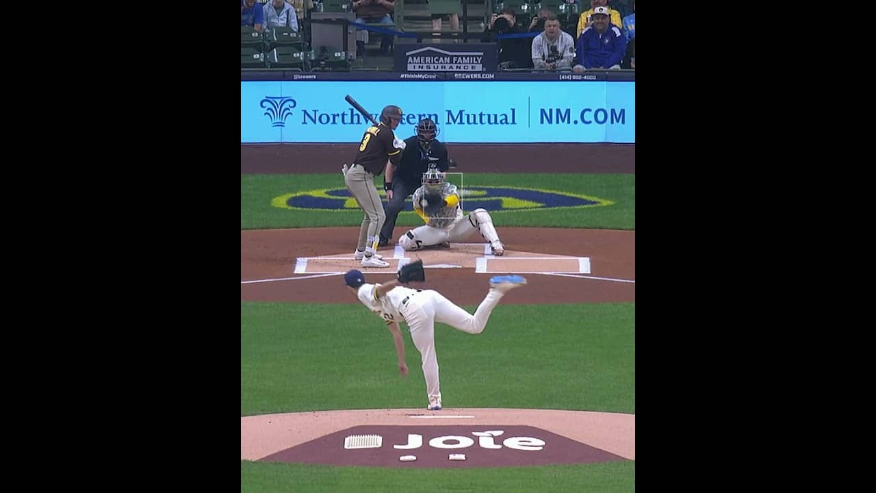 Imagine preparing for a 103 MPH+ Jacob Misiorowski fastball and getting a 97 MPH slider 😮
