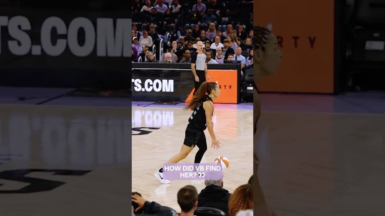 VB Droppin Dimes! 🤯🎯🔥 #wnba #goldenstatevalkyries #shorts