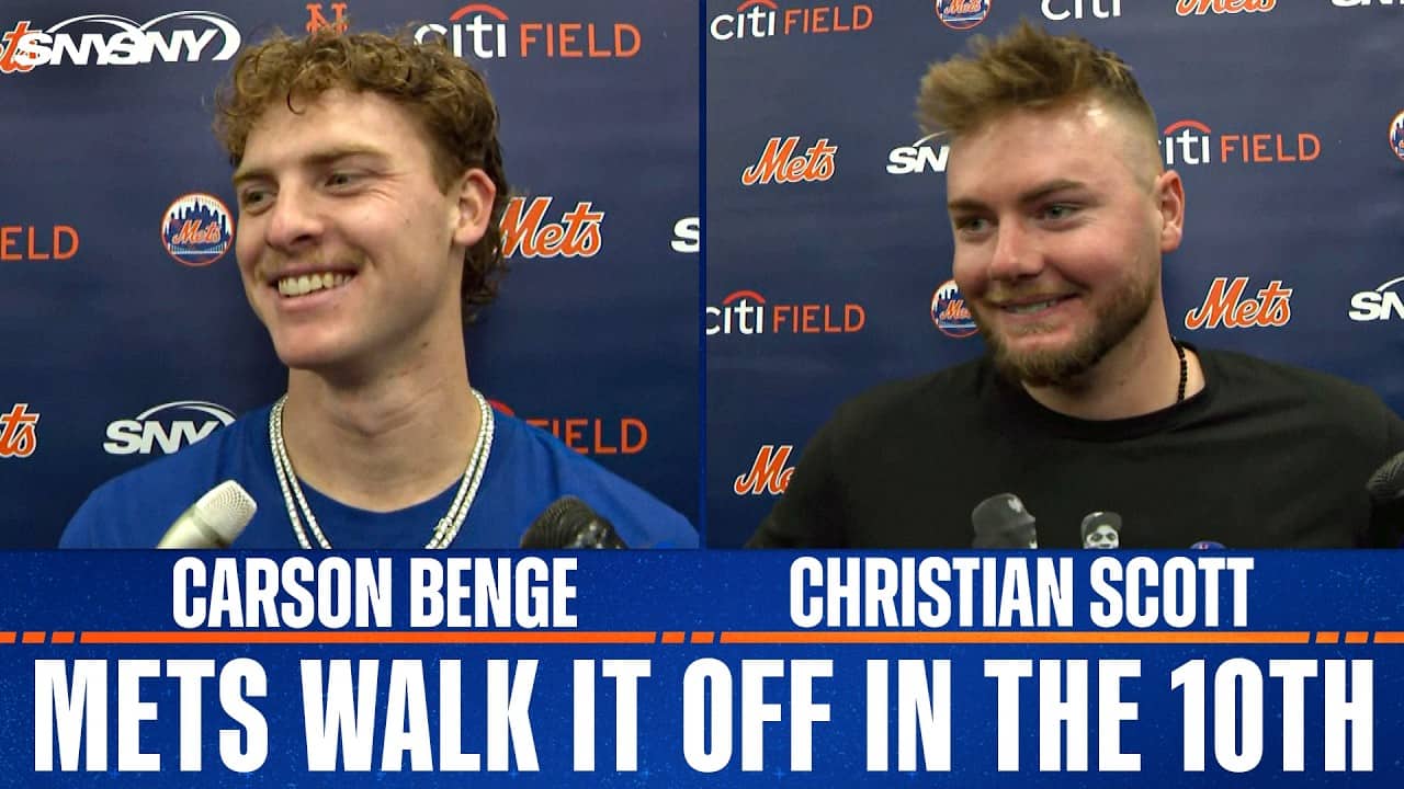 Carson Benge and Christian Scott on Mets 'indescribable' walk-off win vs. Tigers