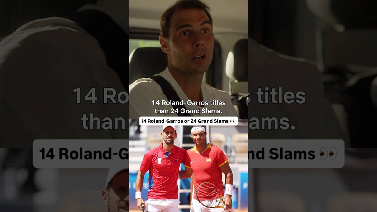 Rafa Nadal: 14 Roland-Garros titles tougher to beat than 24 Grand Slams 👀 #nadal #tennis #djokovic