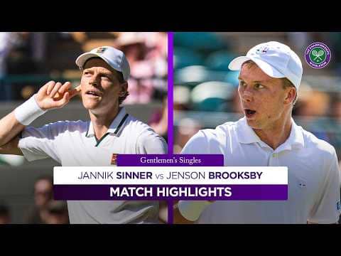 Sinner in control | Jannik Sinner v Jenson Brooksby | Highlights | Wimbledon 2026