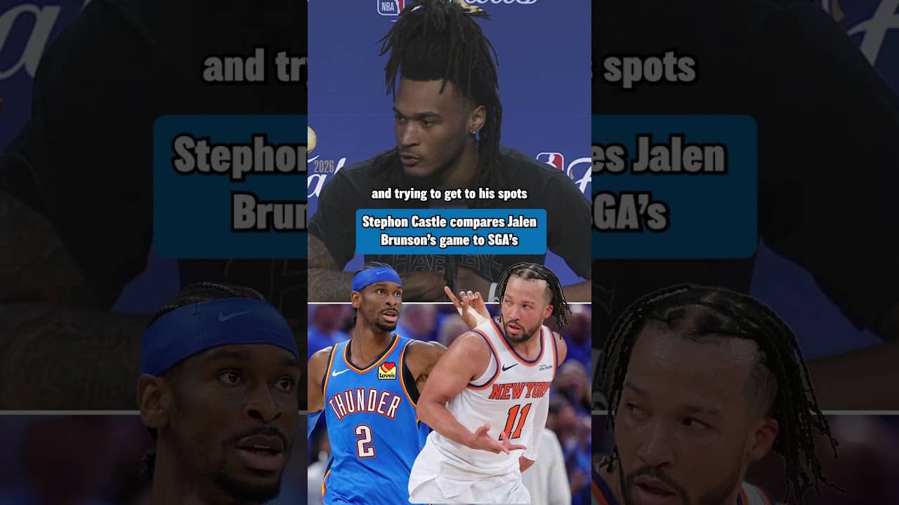 Stephon Castle on the biggest differences between defending Jalen Brunson & Shai Gilgeous-Alexander