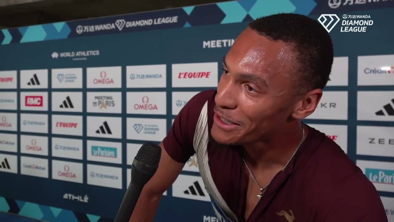 Jamal Britt After 12.89 110mH Win At Paris Diamond League, Now Tied For No. 8 In World History