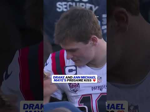 Drake and Ann Michael Maye before Super Bowl 🥰 #nfl #patriots #drakemaye
