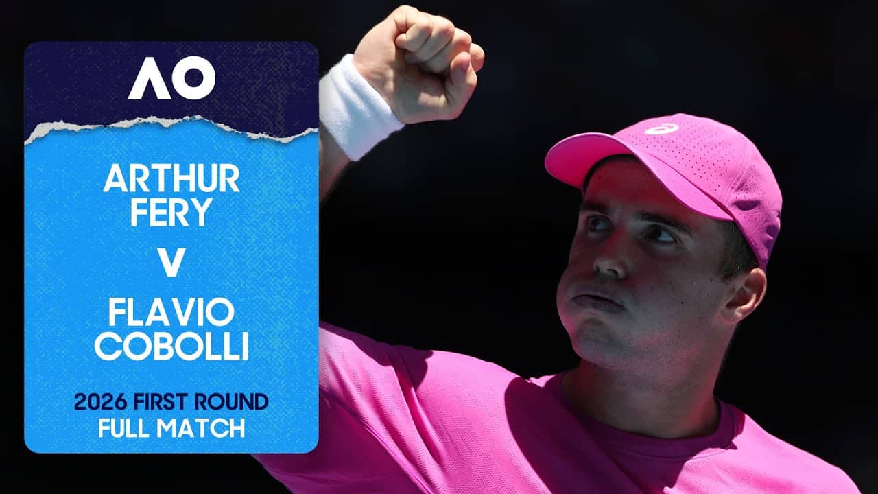 Arthur Fery v Flavio Cobolli Full Match | Australian Open 2026 First Round
