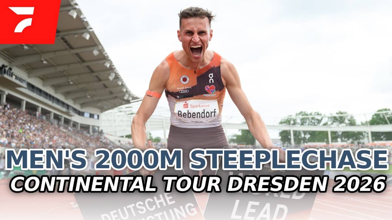 Karl Bebendorf Runs World Lead 5:18.29 in 2000m Steeplechase | Continental Tour Dresden 2026