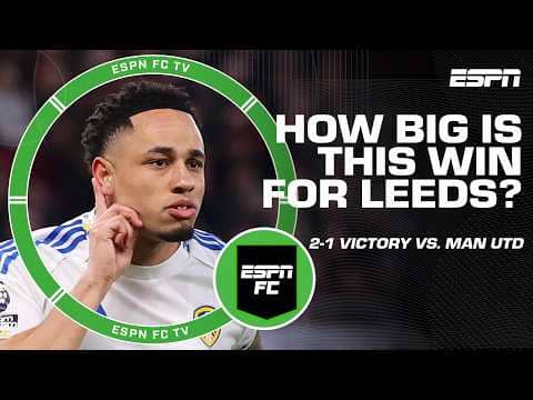 Leeds 'deserved to win!' - Steve Nicol 🗣️ REACTION to victory over Manchester United | ESPN FC