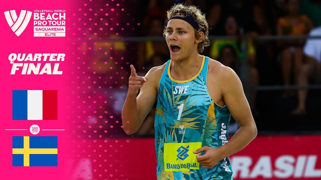 Daubas/Aye, C. vs. Åhman/Hellvig - Quarter Final Highlights | Saquarema 2026 #BeachProTour
