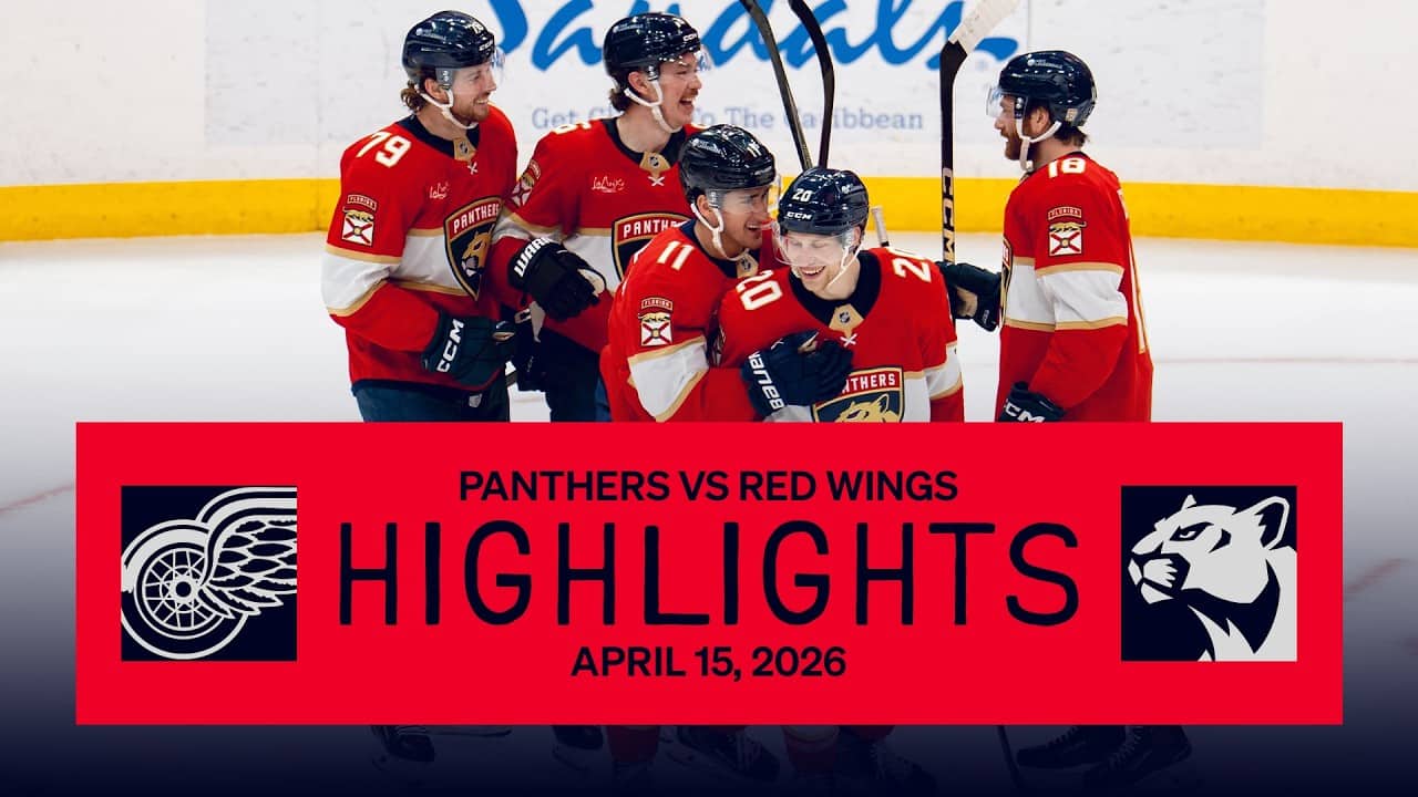 Panthers vs Red Wings Highlights | 4.15.26