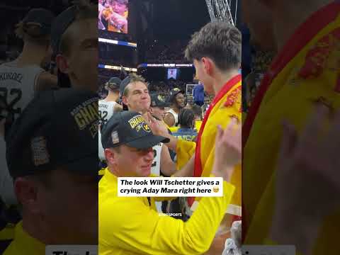 The look of "Dude, we really did it" ❤️ #michigan #marchmadness