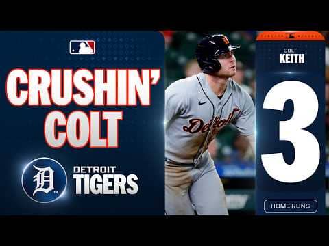 K3ITH! 3️⃣ Colt Keith has a THREE HOME RUN GAME for the Detroit Tigers! 🐯 | MLB Highlights