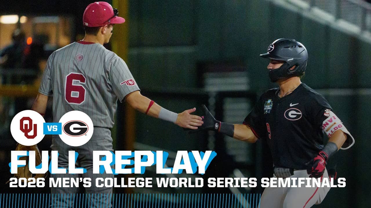 Oklahoma vs. Georgia: 2026 Men's College World Series semifinals | FULL REPLAY
